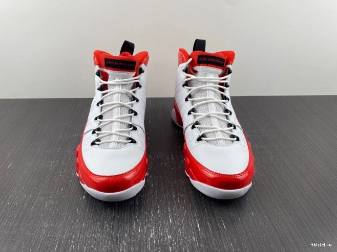 Cheap TBK White Jordan 9 Air Retro Red Gym 302370-160 0630